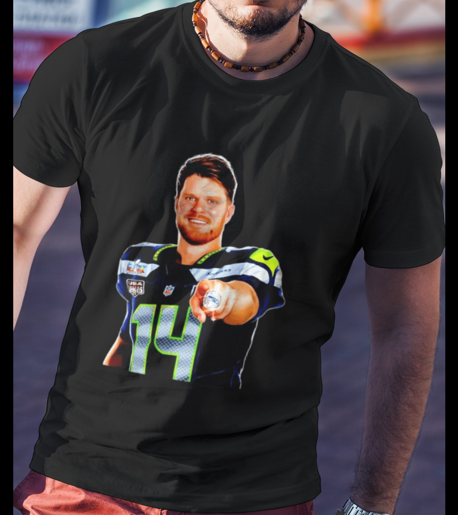 Seahawks Sam Darnold Champions Ring USA 150 NFL Honors T-Shirt