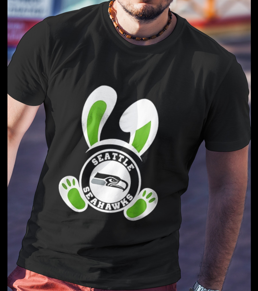 Seattle Seahawks Easter Pride Forget The Eggs I'm Hunting T-Shirt