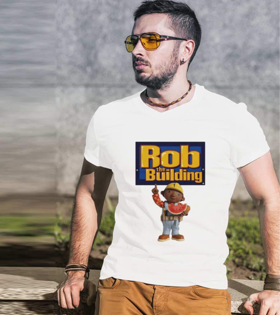 Rob The Building Watermelon Character Fun T-Shirt