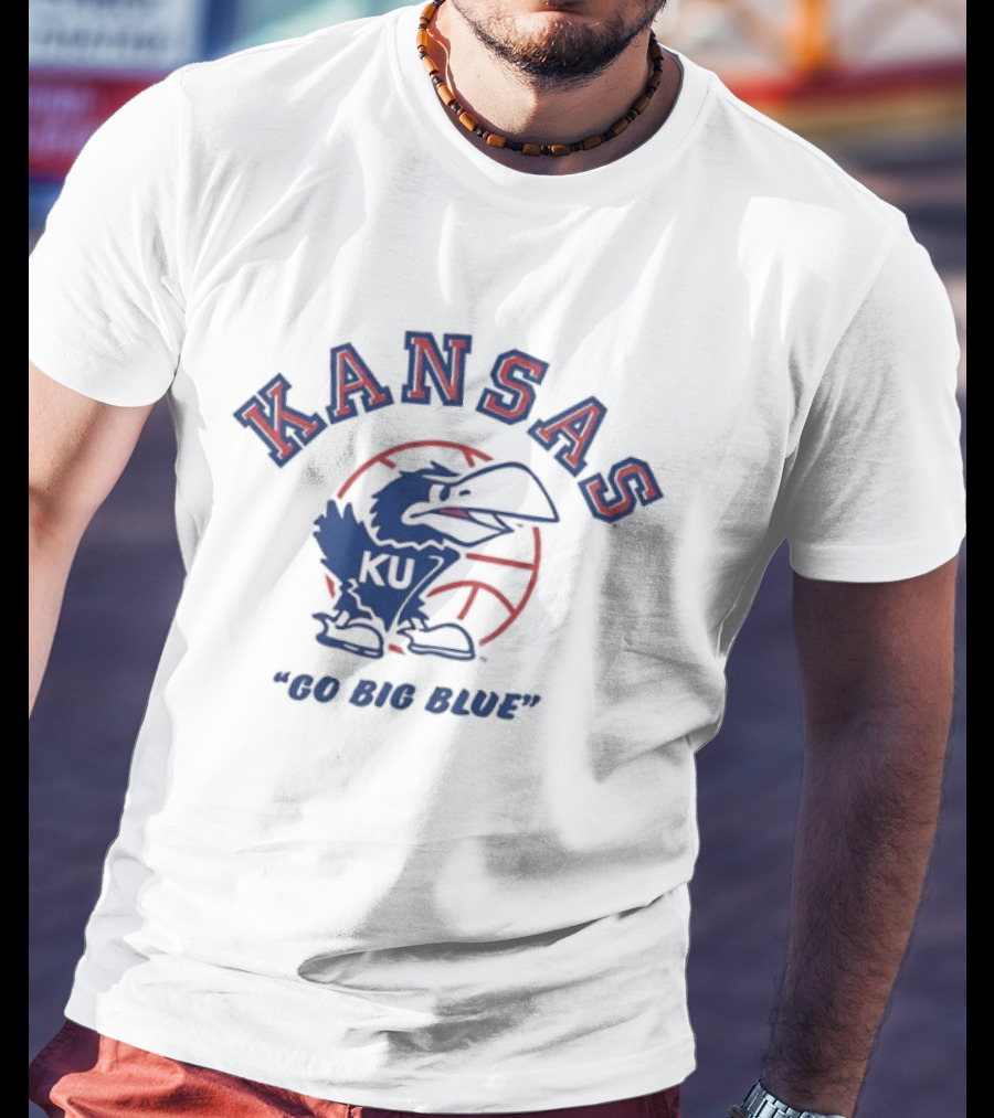 Kansas Jayhawks Basketball Go Big Blue T-Shirt