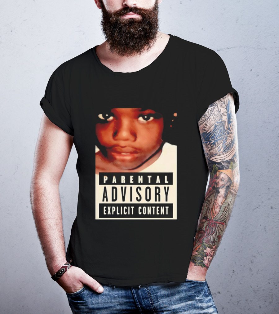 Parental Advisory Explicit Content Baby Keem Casino Album Cover Tracklist T-Shirt