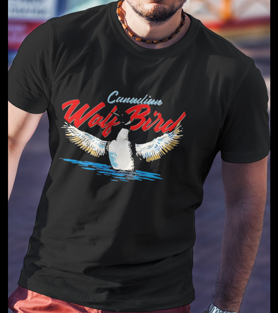 Canadian Wolf Bird Minnesota Loon Lake T-Shirt