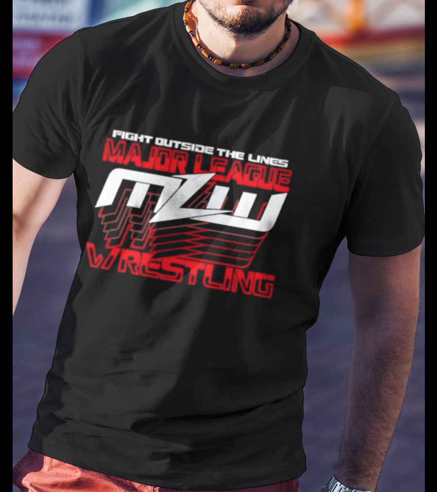 MLW Fight Outside The Lines Major League Wrestling T-Shirt