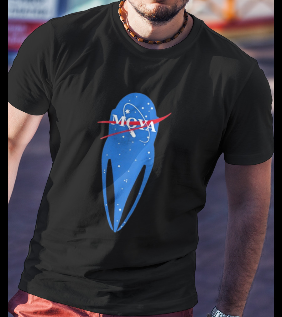 MQYA NASA Space Themed Blue Astronaut T-Shirt