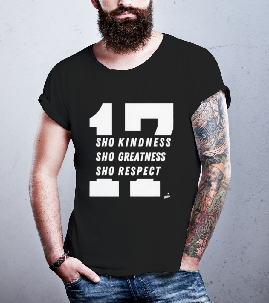 Shohei Ohtani Kindness Greatness Respect Number 17 T-Shirt