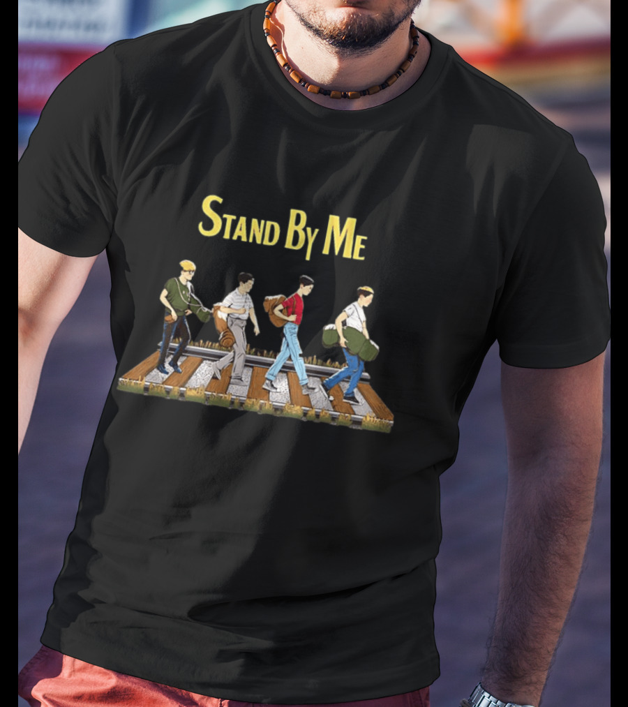 Stand By Me 1986 The Body Cross The Railroad Tracks Scene T-Shirt