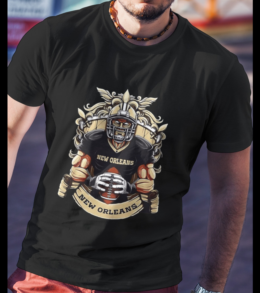 New Orleans Saints Football Crest Warrior T-Shirt