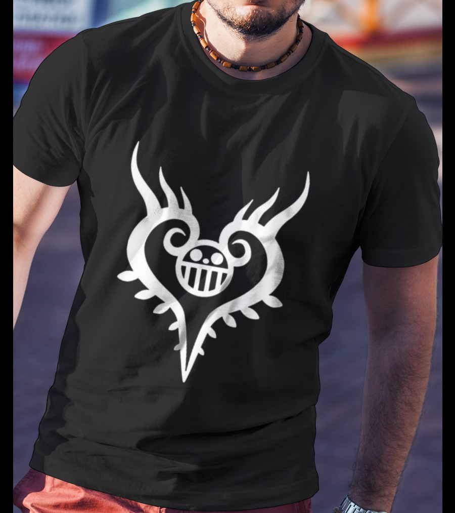 Trafalgar D. Water Law Heart Pirates Tattoo Cosplay One Piece Anime T-Shirt