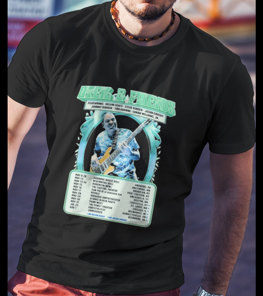Oteil And Friends 2026 Tour North America Featuring Melvin Seals Steve Kimock City Dates May T-Shirt