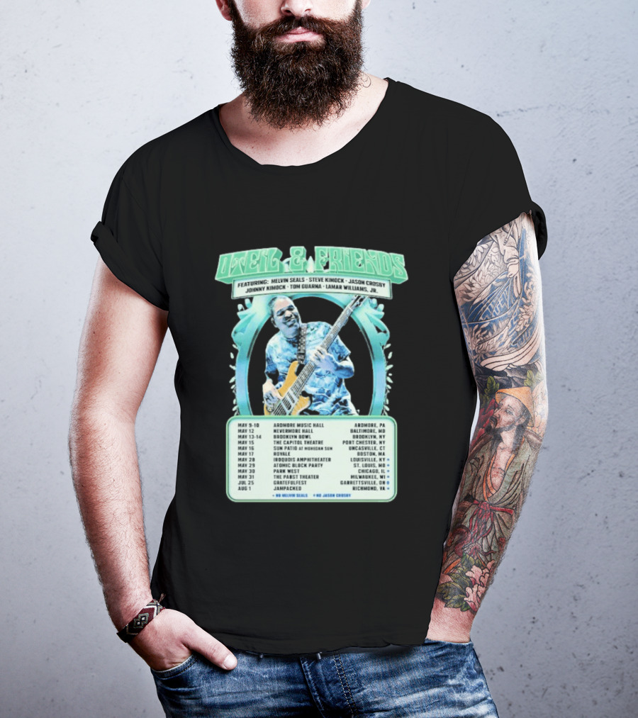 Oteil And Friends 2026 Tour North America Featuring Melvin Seals Steve Kimock City Dates May T-Shirt
