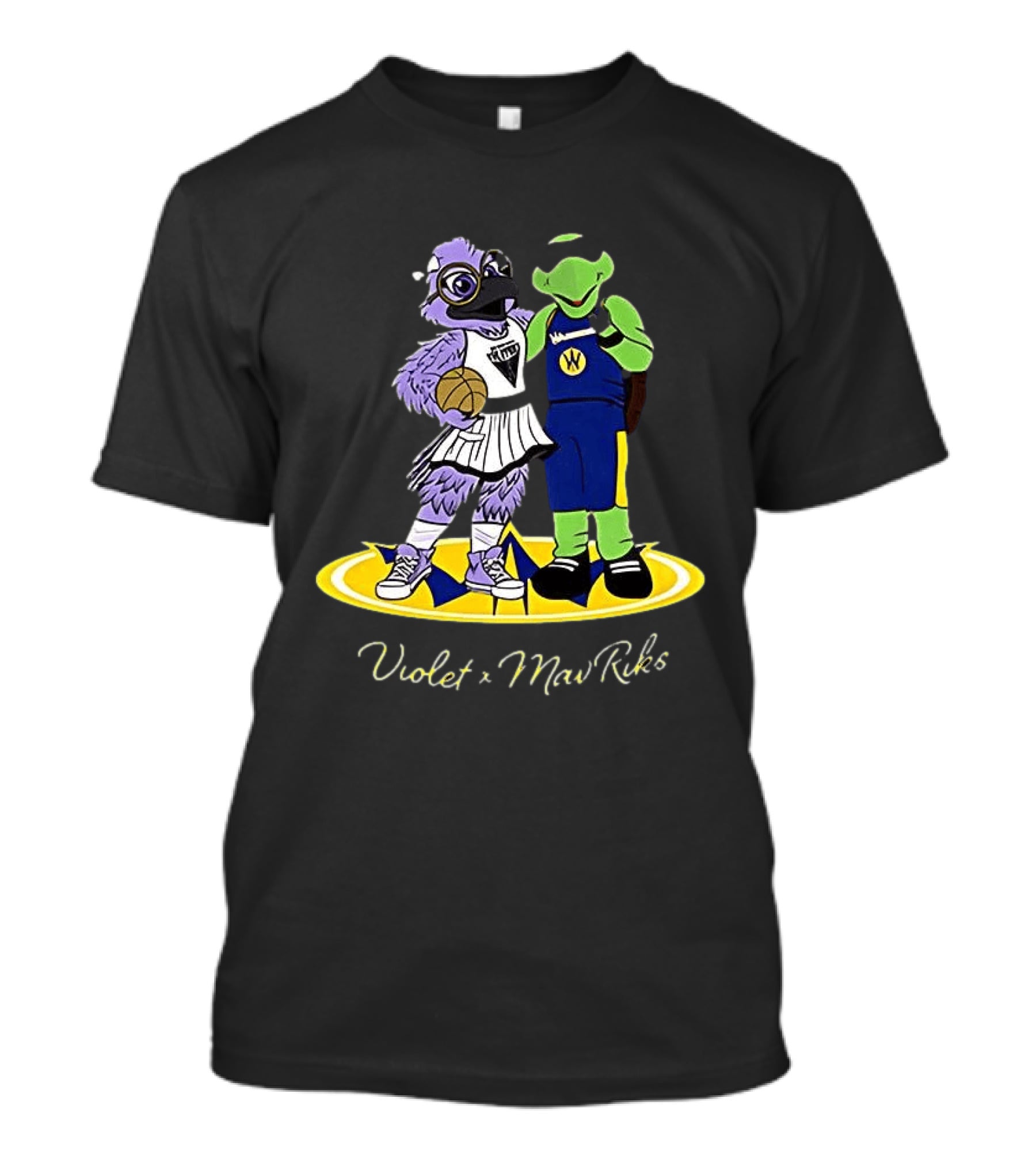 Violet Golden State Valkyries Mav'Riks Santa Cruz Warriors T-Shirt