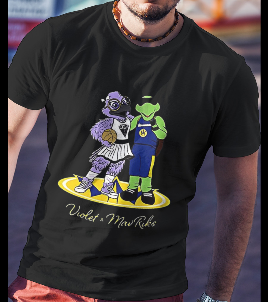 Violet Golden State Valkyries Mav'Riks Santa Cruz Warriors T-Shirt