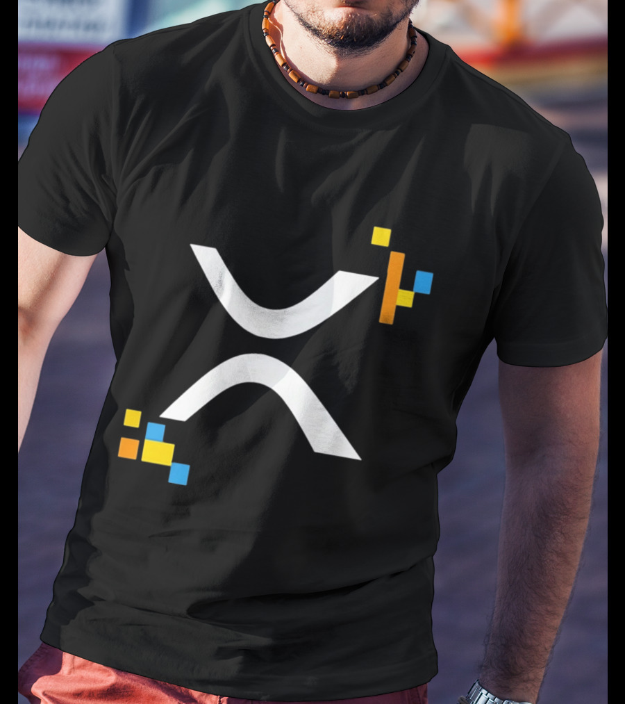XRP Ledger XRPL Cryptocurrency Symbol Blocks T-Shirt