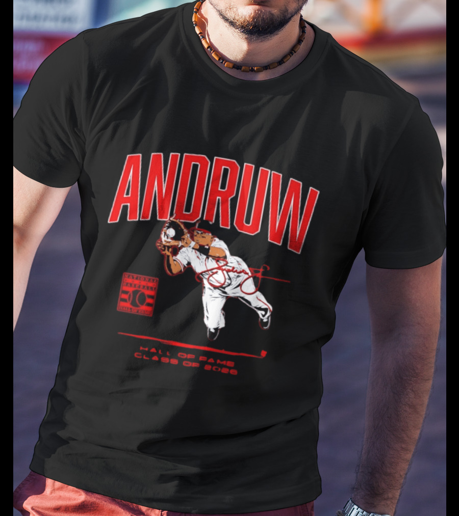 Andruw Jones National Baseball Hall Of Fame Class Of 2026 T-Shirt