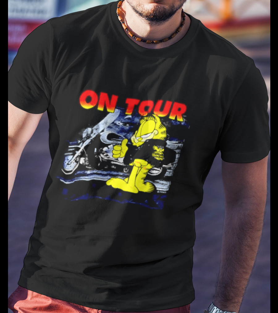 Garf On Tour Motorcycle Adventure T-Shirt