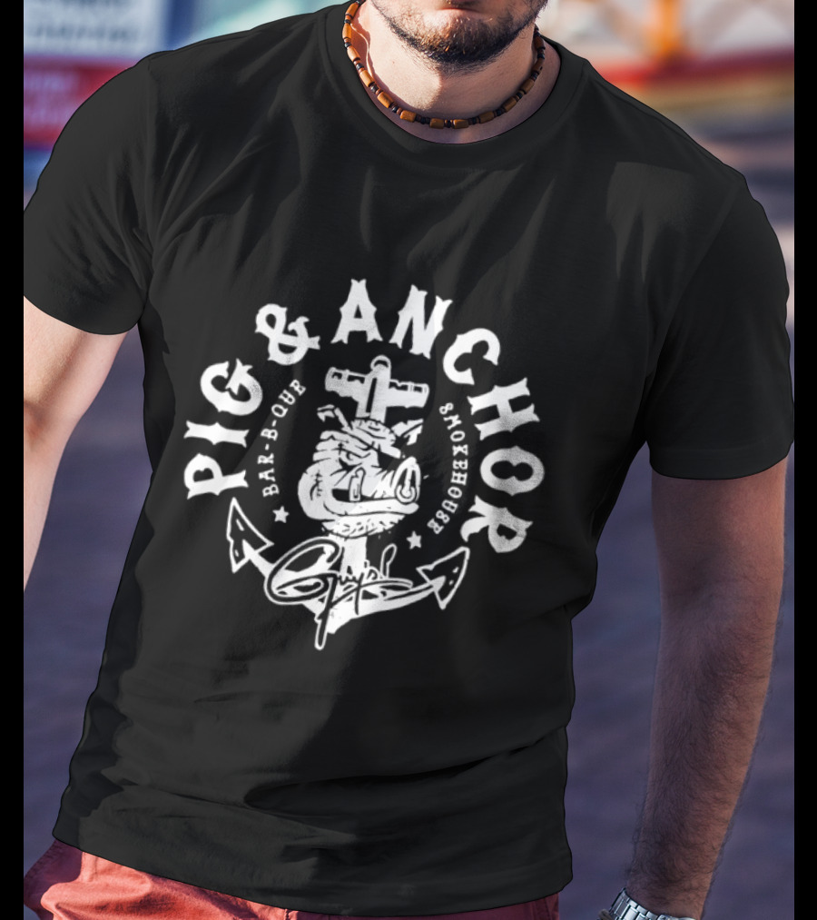 Pig And Anchor Bar B Que Smokehouse Guy Fieri T-Shirt