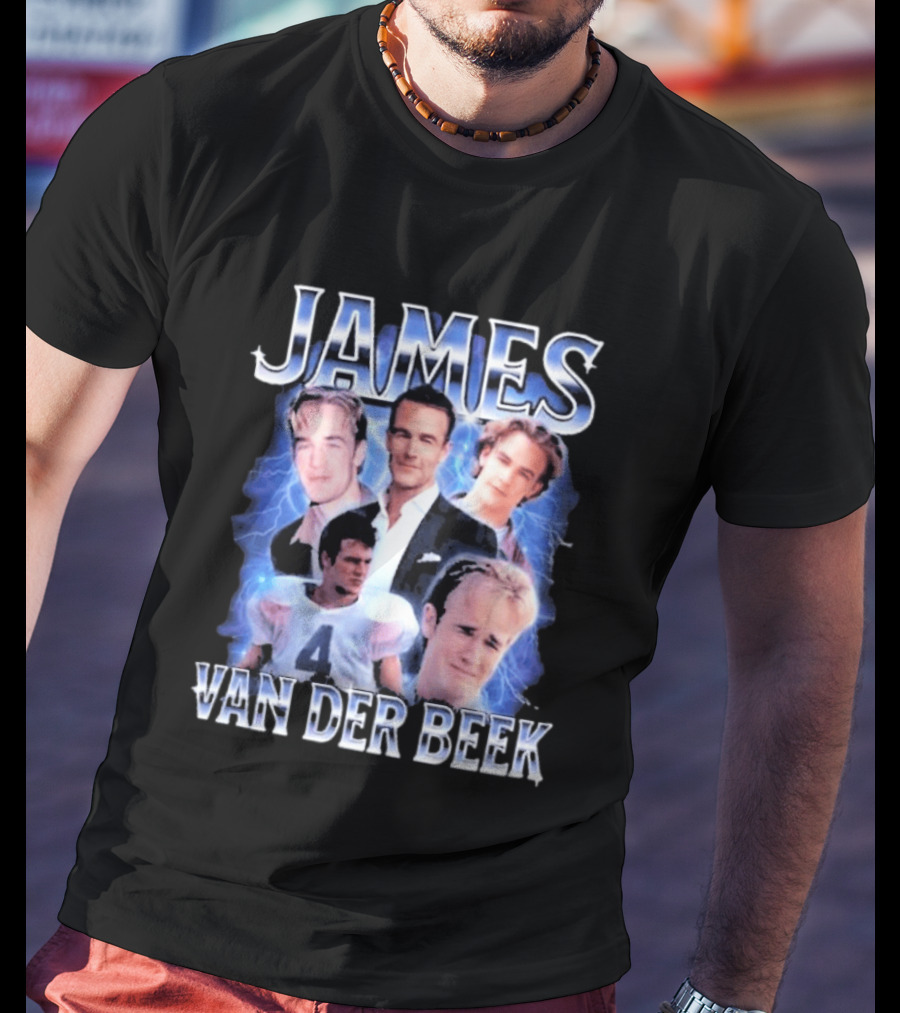 James Van Der Beek 90s Iconic Characters Collage T-Shirt