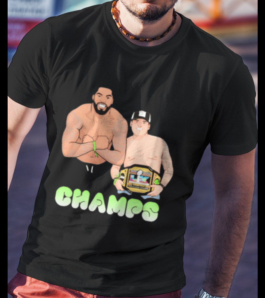 JS And Leo Celebrate Seattle Champs With Belt Champs T-Shirt