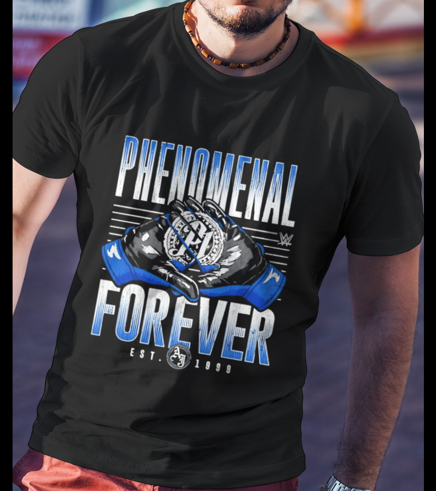 Phenomenal Forever WWE A.J. Styles Gloves Est. 1978 T-Shirt