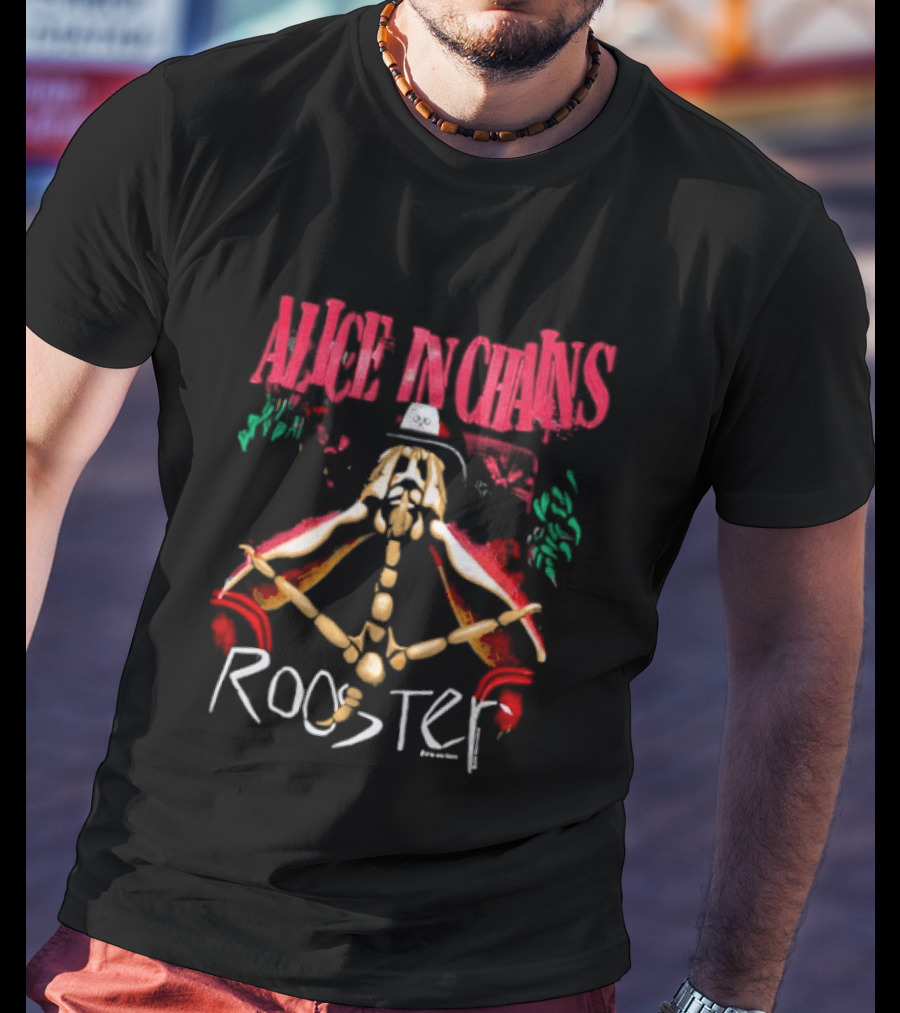 Alice In Chains Rooster 1993 Vintage Grunge Band T-Shirt