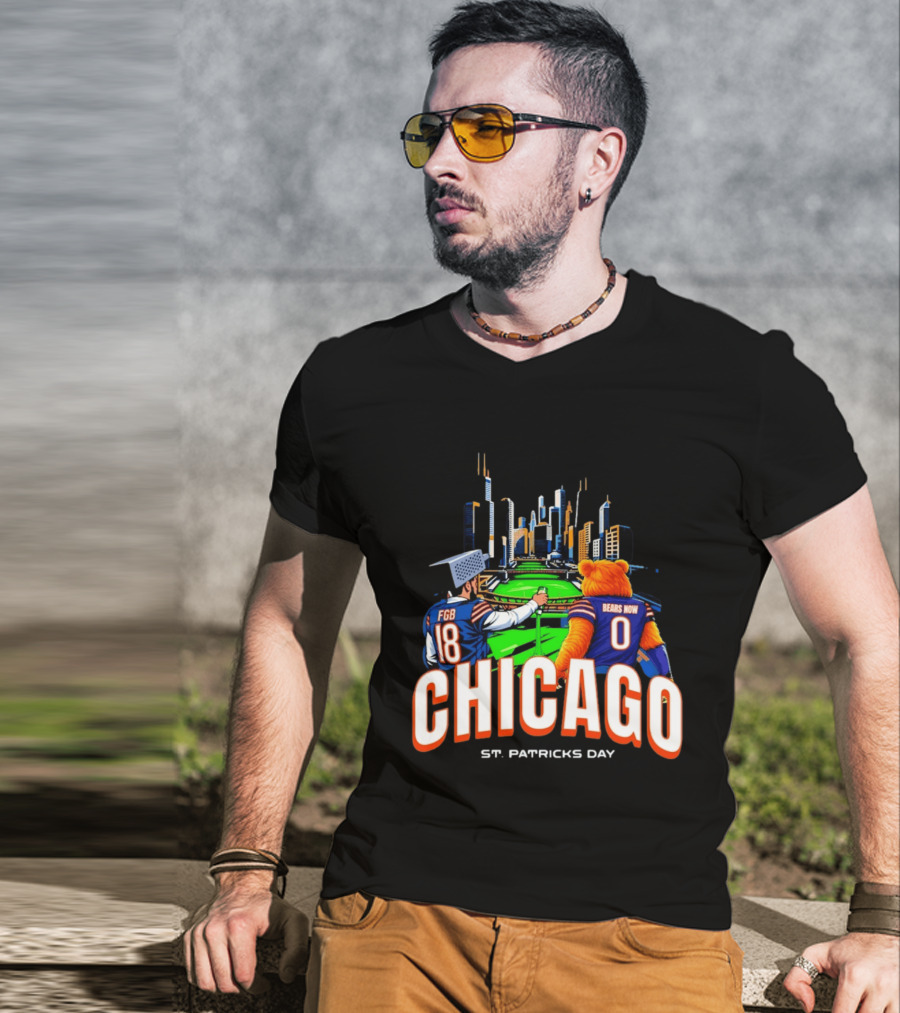 Chicago Bears St. Patricks Day Green River FGB Bears Now T-Shirt