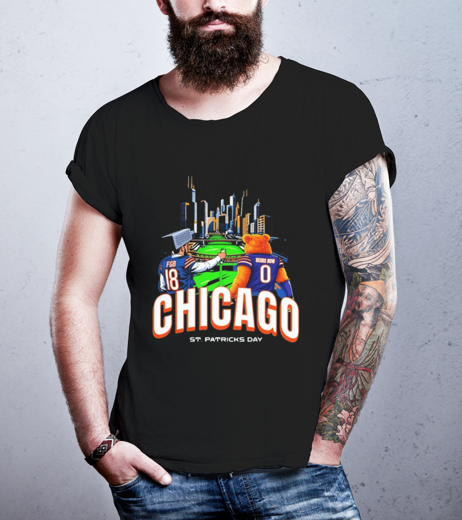 Chicago Bears St. Patricks Day Green River FGB Bears Now T-Shirt