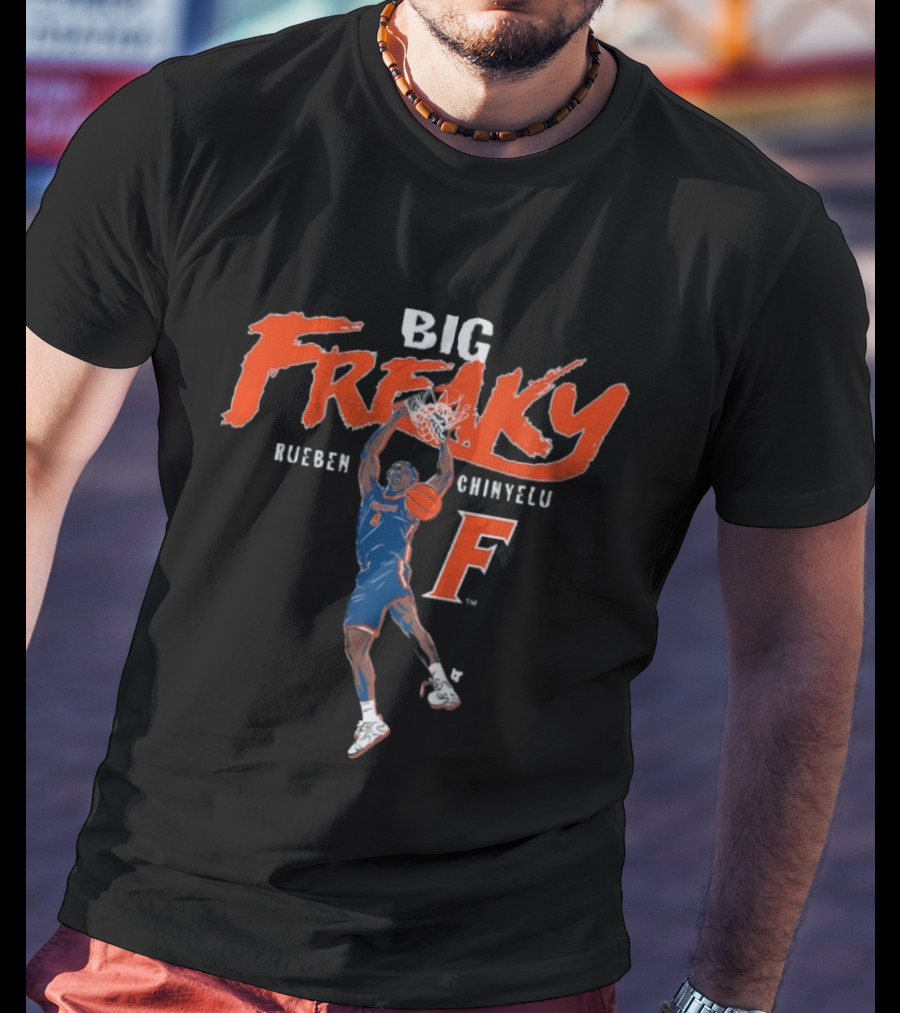 Rueben Chinyelu Big Freaky Florida Basketball T-Shirt
