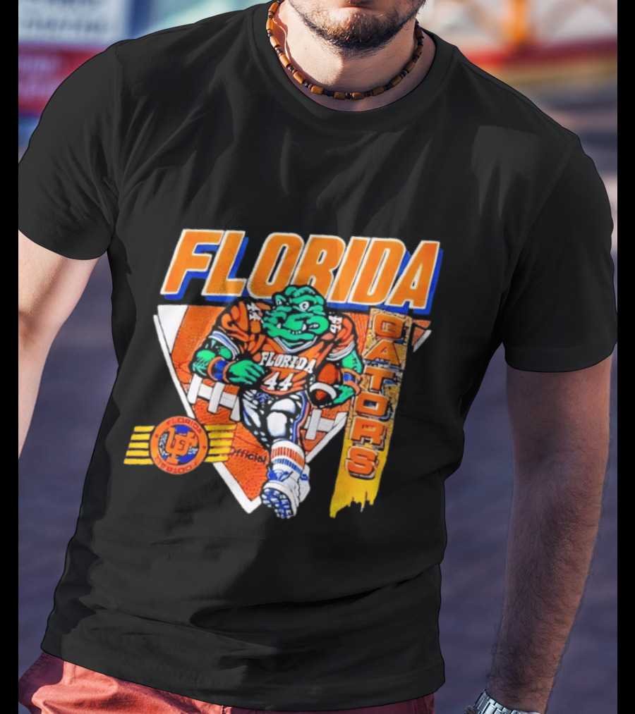 Florida Gators Football Alligator Cartoon 44 Player T-Shirt