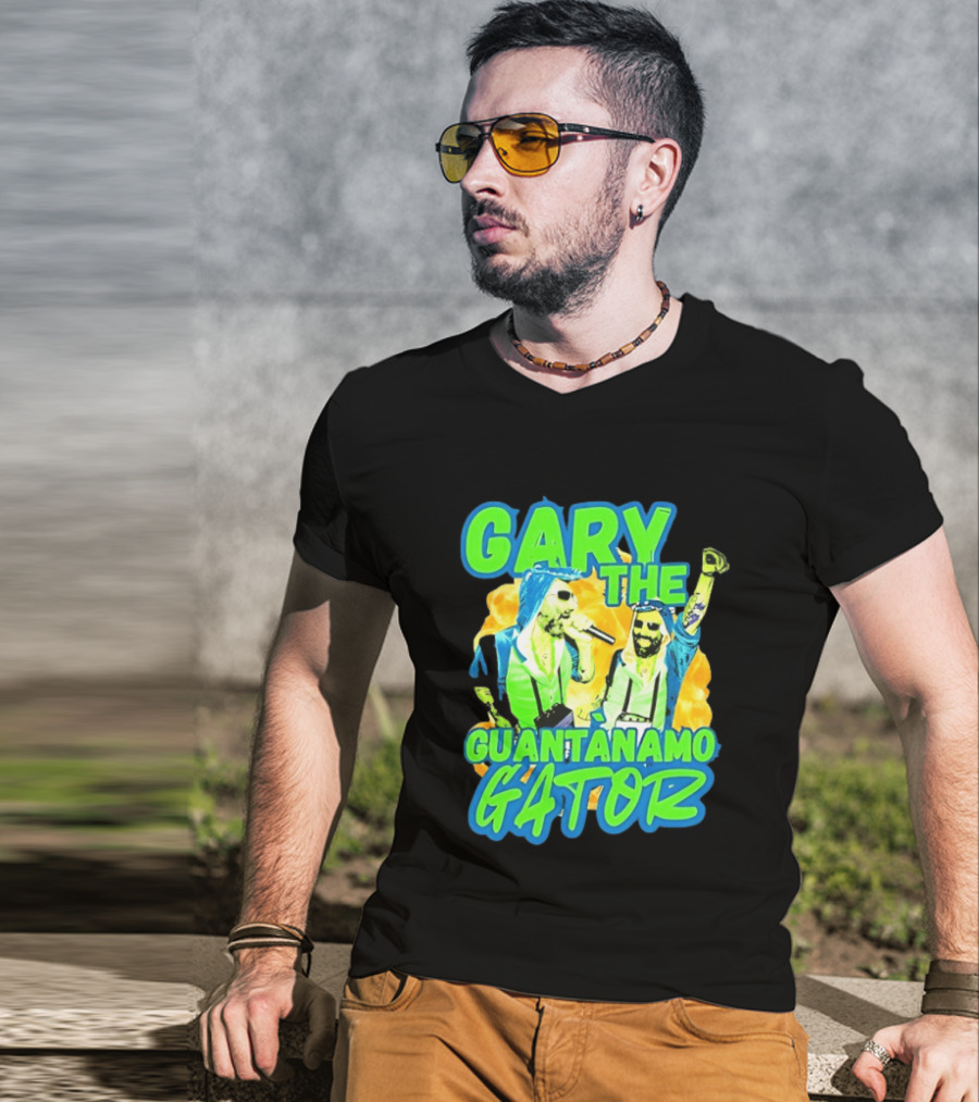 Gary The Guantanamo Gator Retro Pop Culture T-Shirt