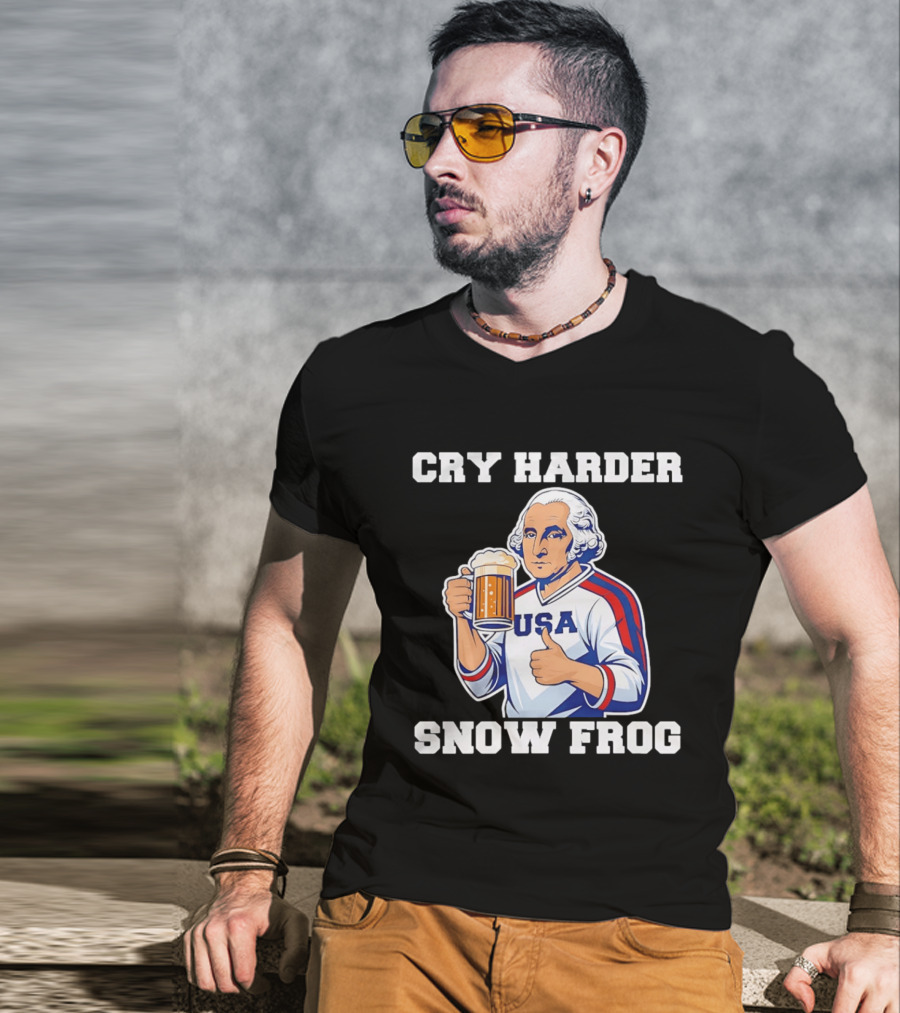Cry Harder USA Player Snow Frog T-Shirt