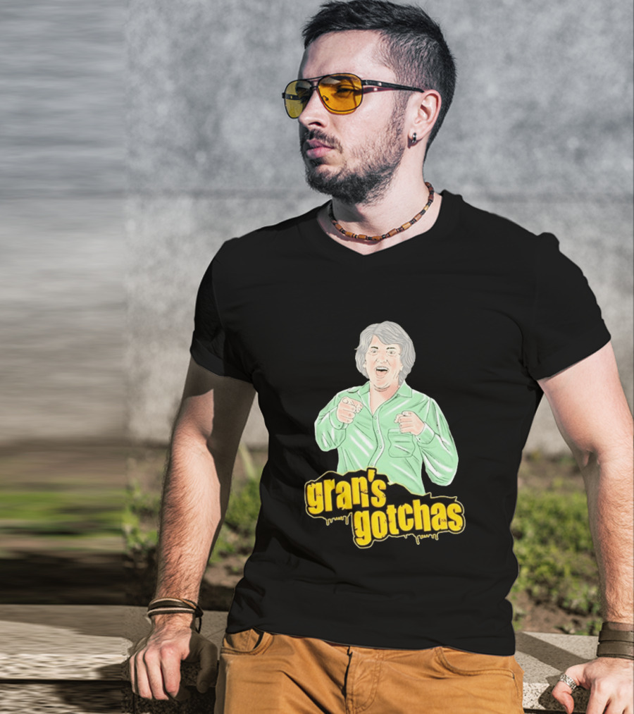 Gran's Gotchas Hilarious Moments With Playful Gesture Image T-Shirt