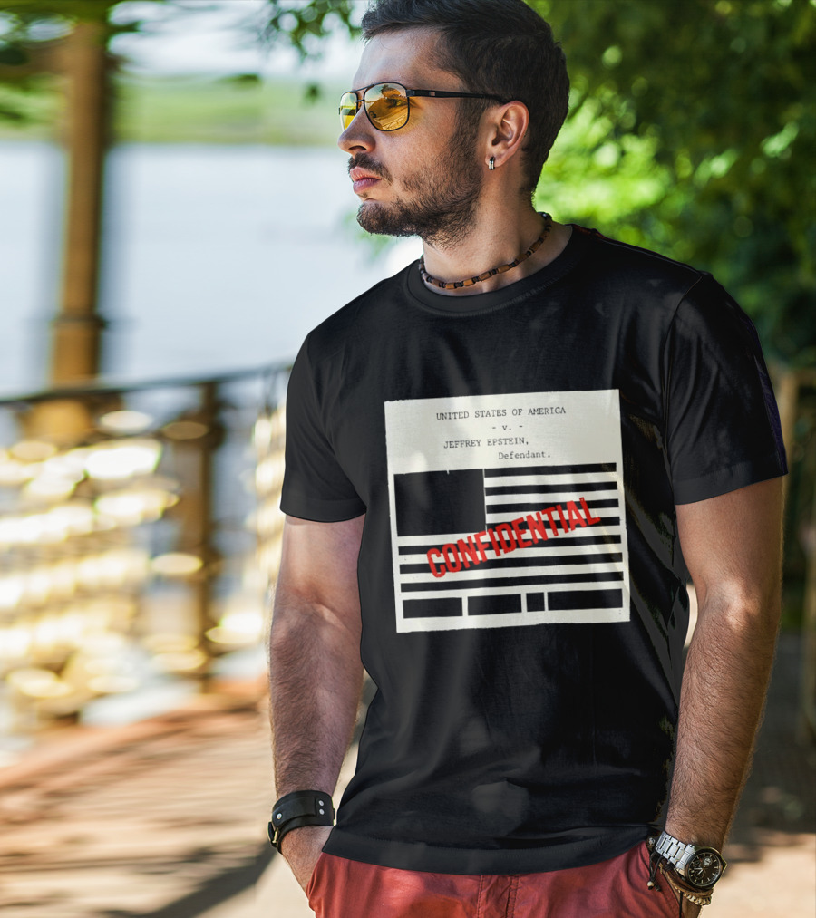 United States Of America Vs Epstein Defendant Flag Confidential T-Shirt