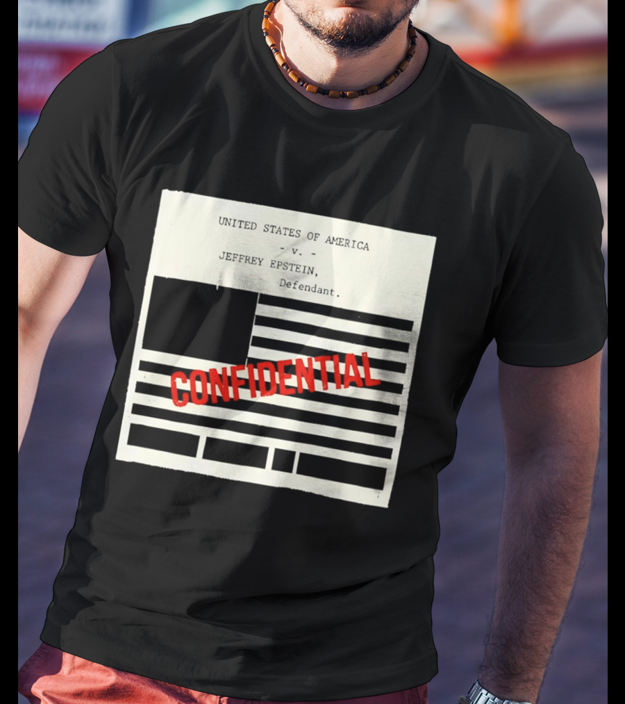 United States Of America Vs Epstein Defendant Flag Confidential T-Shirt