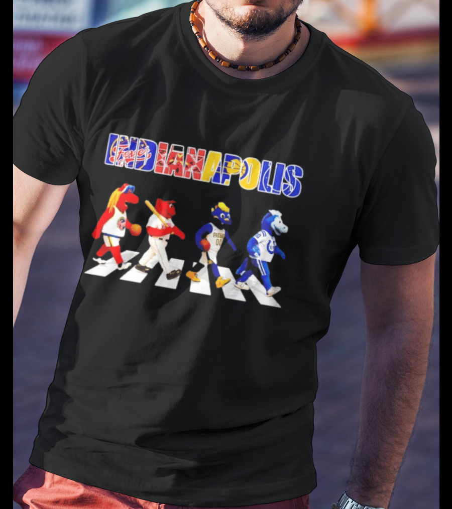 Indianapolis Colts Indiana Fever Indianapolis Indians Indiana Pacers Road T-Shirt