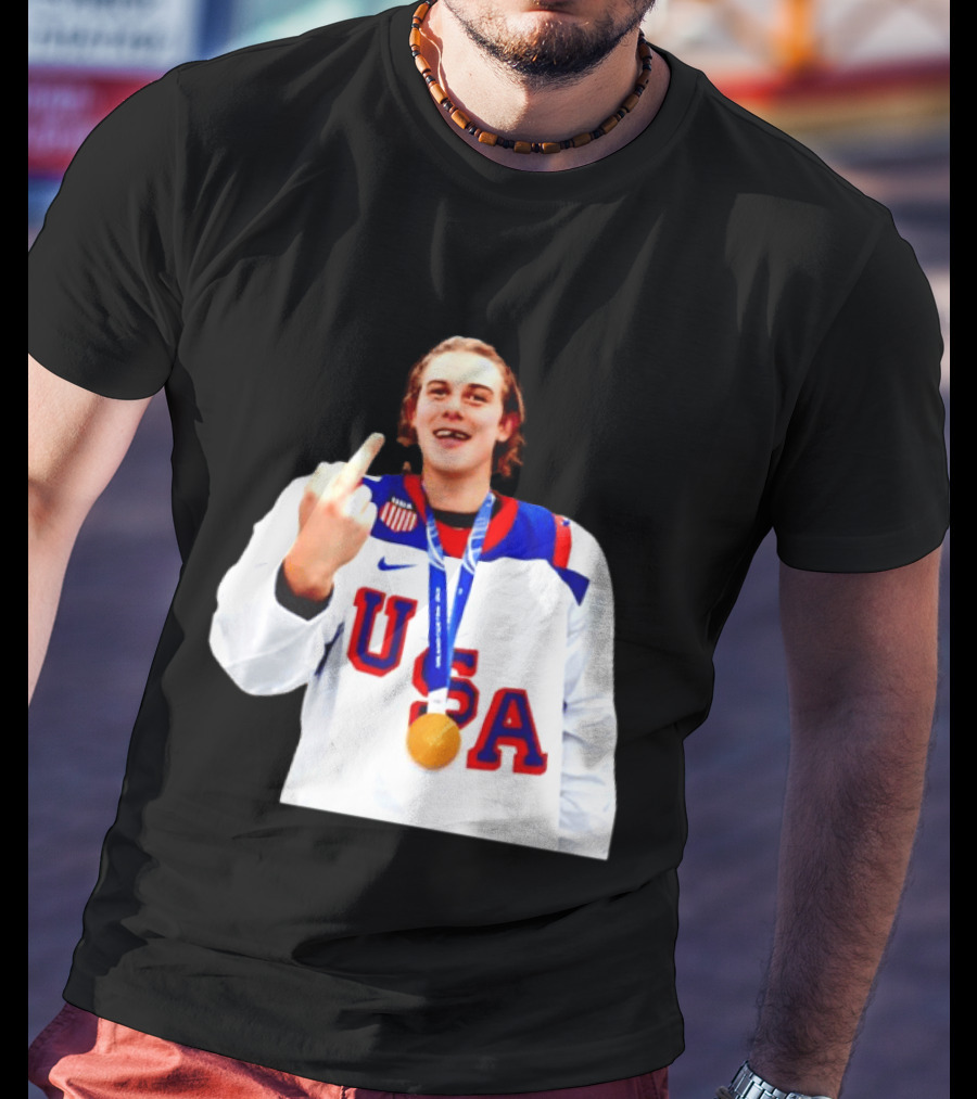 USA Gold Medal Middle Finger Olympic 2026 T-Shirt