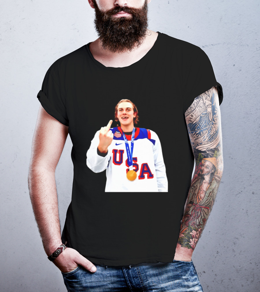 USA Gold Medal Middle Finger Olympic 2026 T-Shirt