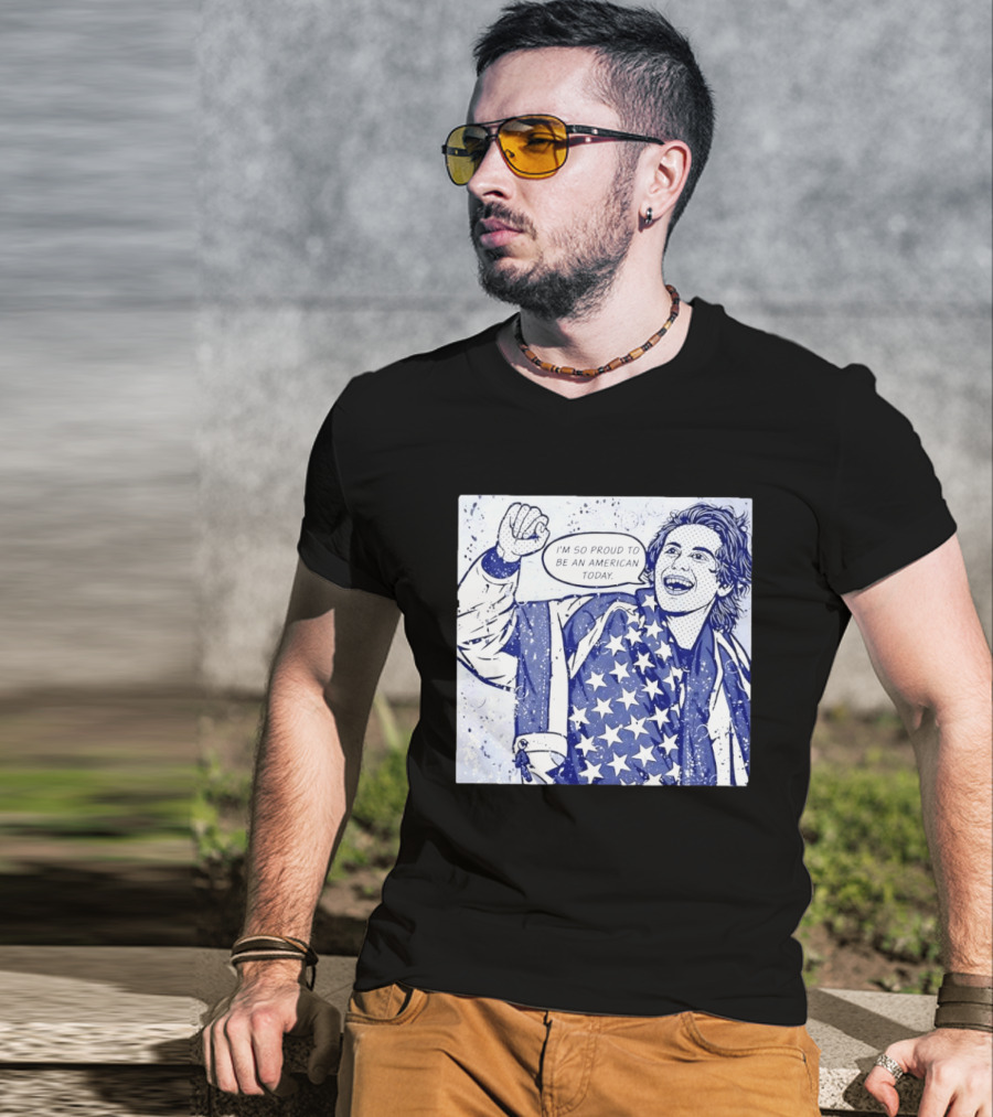 Jack Hughes USA I'm So Proud To Be An American Today T-Shirt