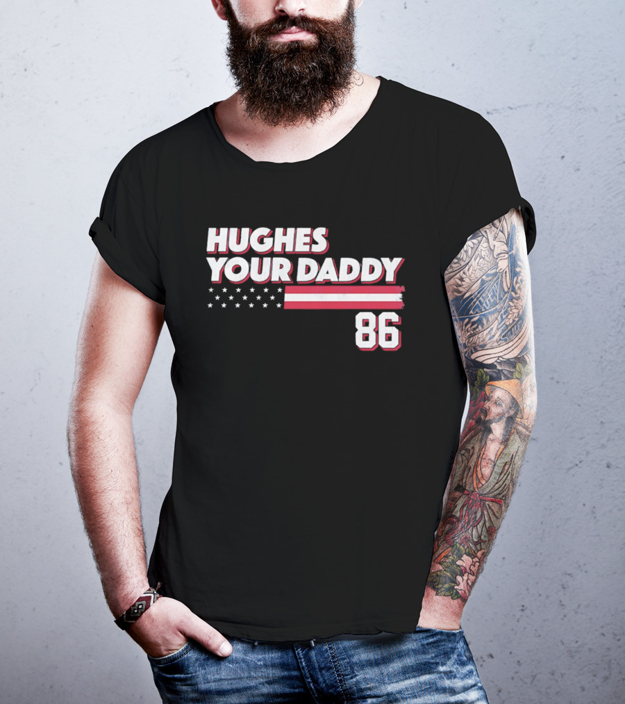 Hughes Your Daddy 86 Stars And Stripes T-Shirt