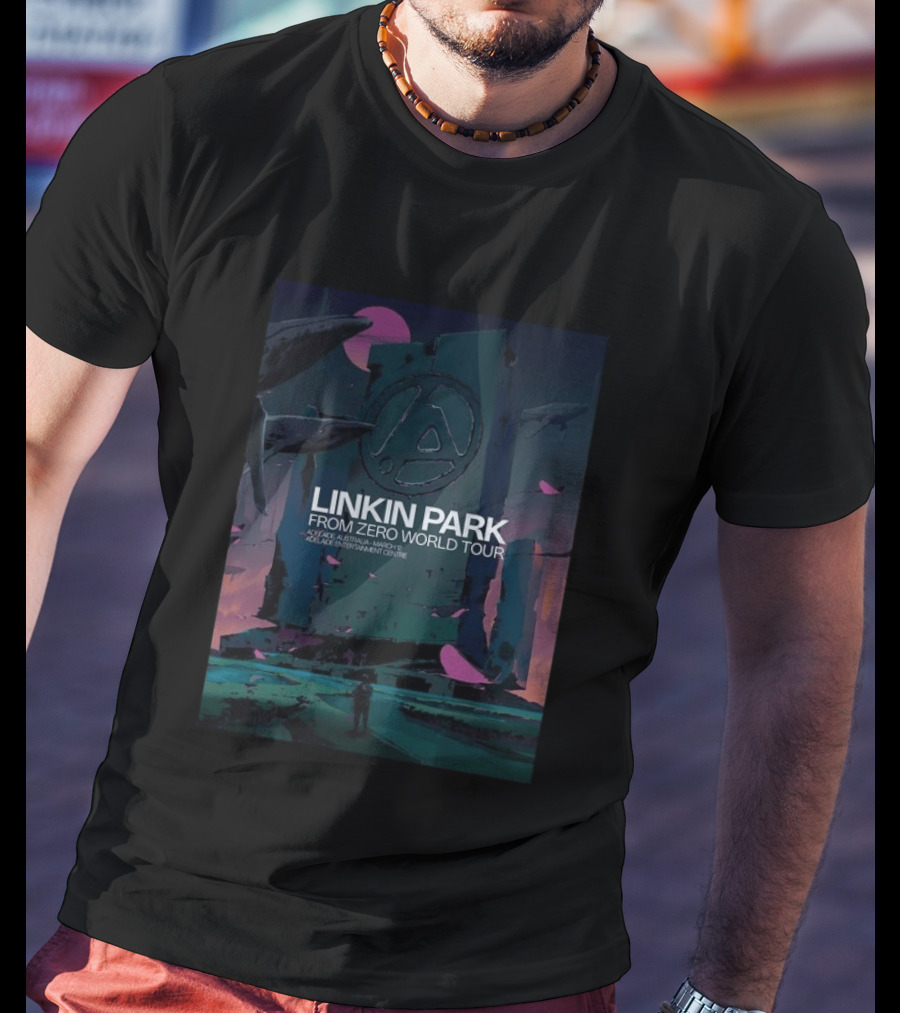 Linkin Park From Zero World Tour Adelaide Australia March 12 2026 Adelaide Entertainment Centre T-Shirt