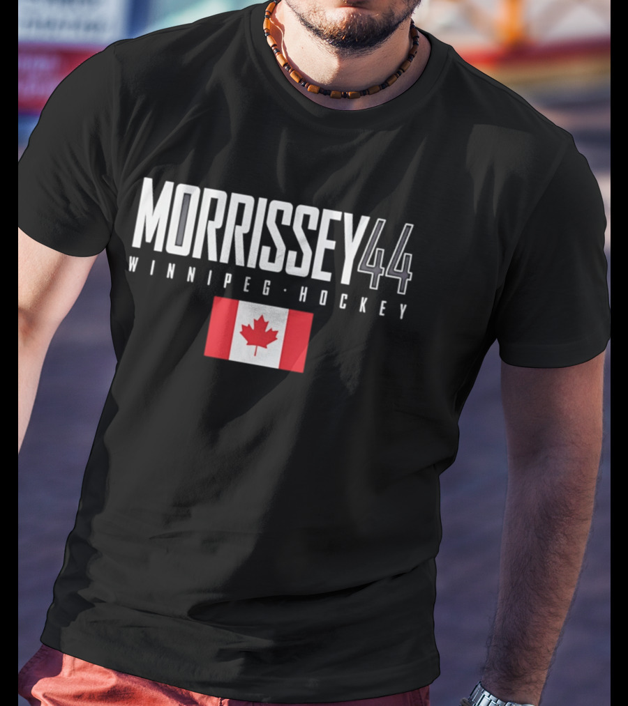 Morrissey 44 Winnipeg Hockey Canada Flag T-Shirt
