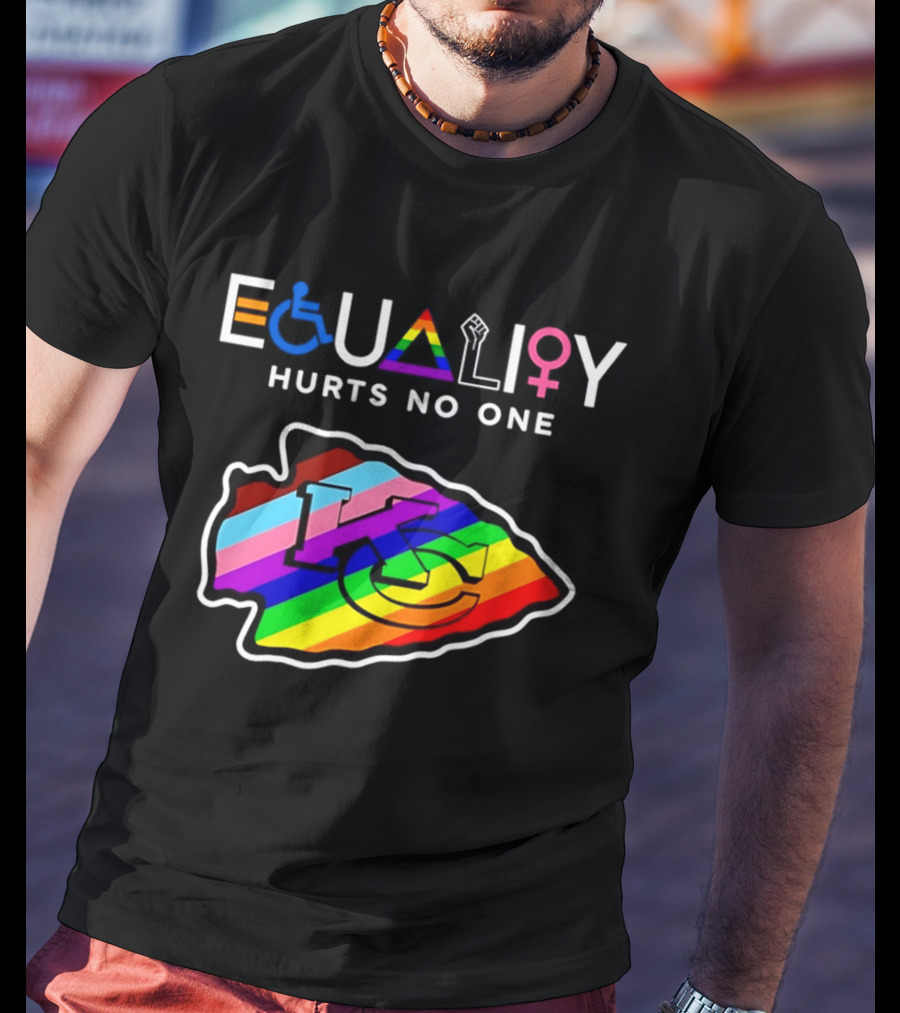 Kansas City Chiefs Equality Hurts No One LGBTQ Pride T-Shirt