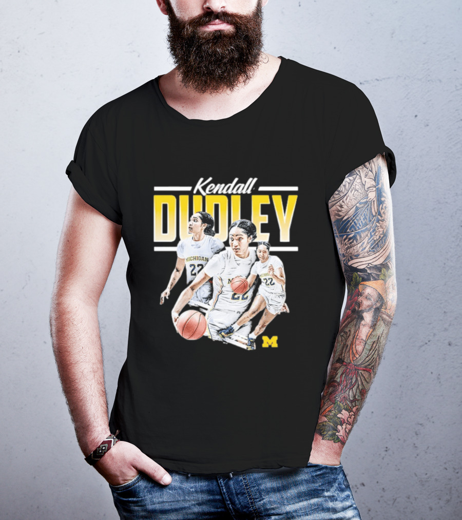 Kendall Dudley Michigan Wolverines Women's Basketball NCAA Player 22 T-Shirt