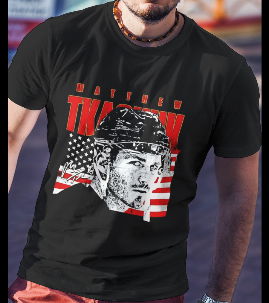 Matthew Tkachuk Usa Hockey Florida Stars And Stripes T-Shirt