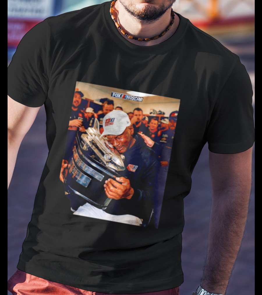 FOX NASCAR Michael Jordan 23XI Racing Daytona 500 Victory Celebration T-Shirt