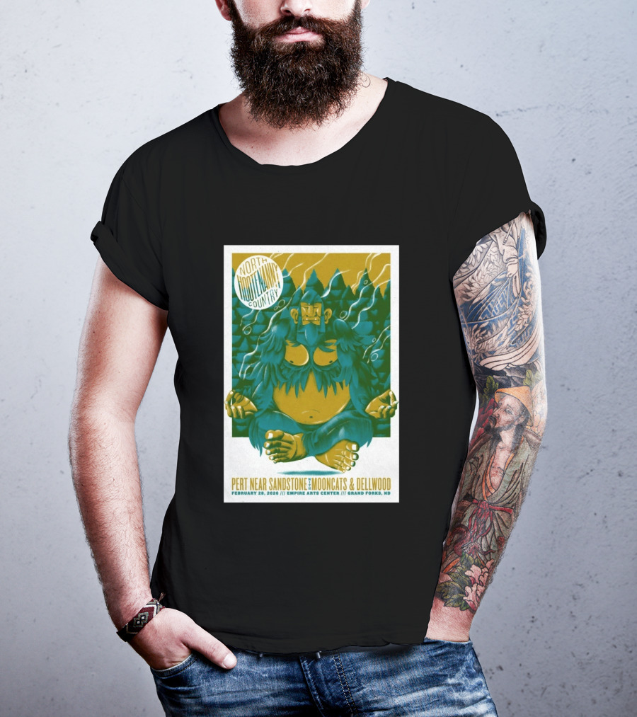 North Hootenanny Country Pert Near Sandstone MoonCats Dellwood Empire Arts Center Grand Forks ND February 28 2026 T-Shirt