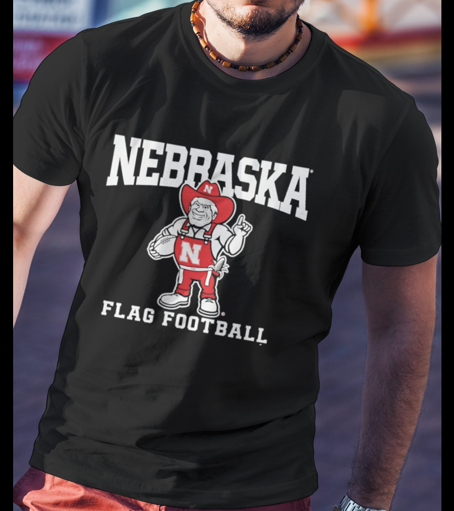 Nebraska Cornhuskers Flag Football T-Shirt