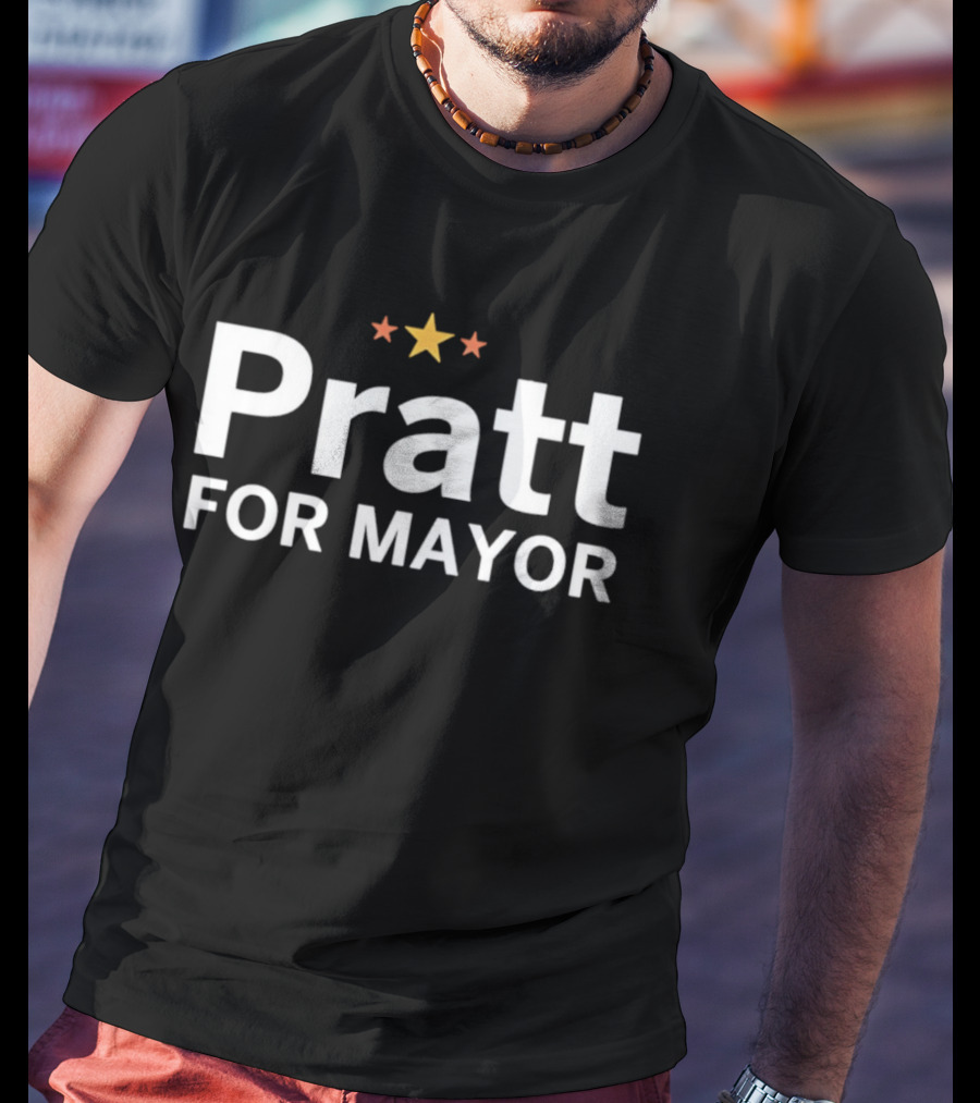 Pratt For Mayor Stars T-Shirt