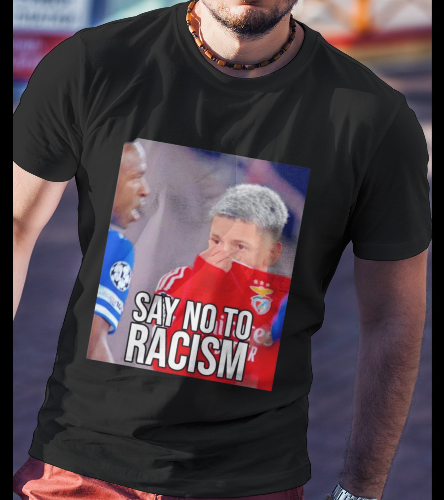 Say No To Racism Prestianni Benfica Soccer Awareness T-Shirt