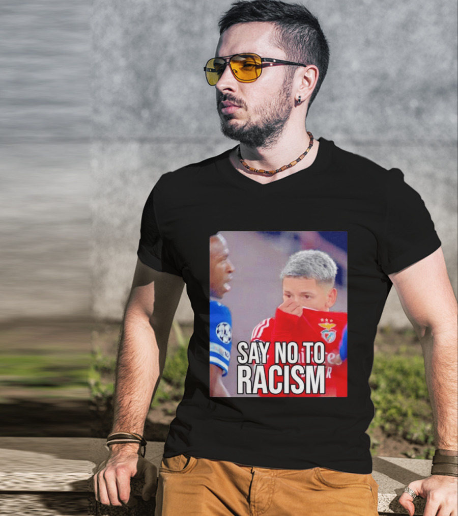 Say No To Racism Prestianni Benfica Soccer Awareness T-Shirt