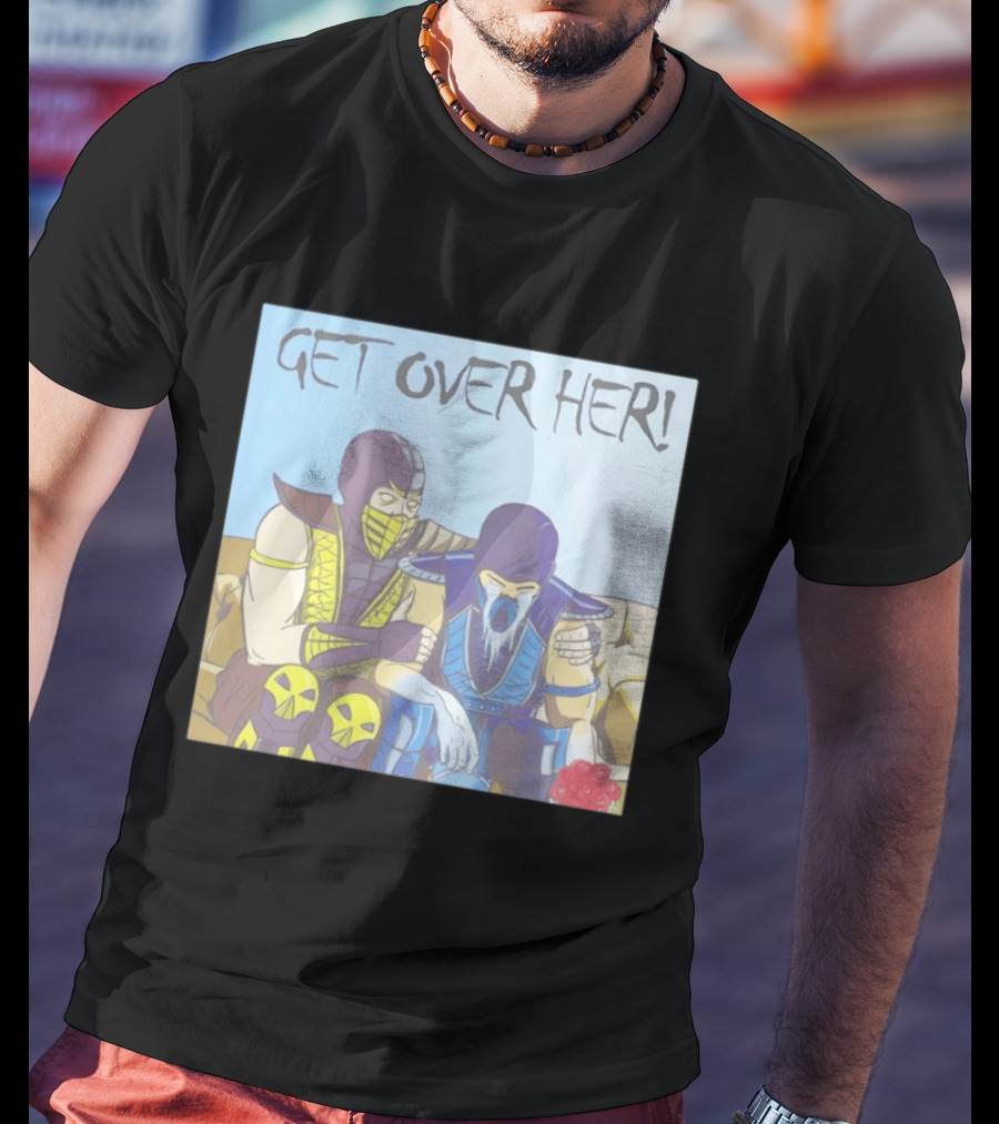 Get Over Her Scorpion Sub Zero Mortal Kombat Meme T-Shirt